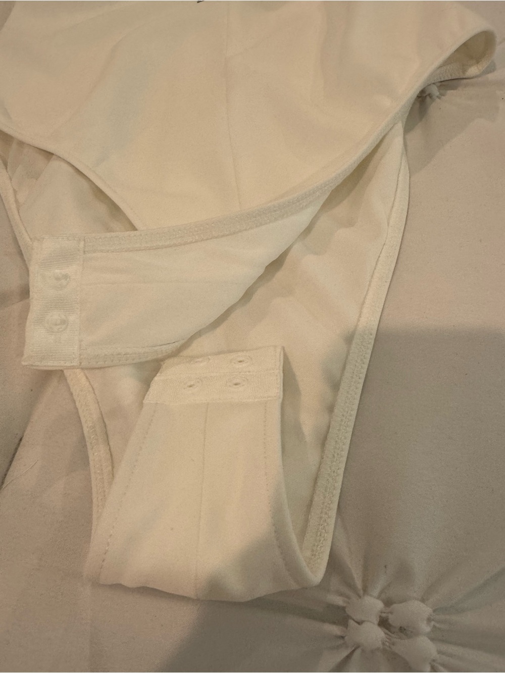 Zara White Rhinestone Embellished Bodysuit NWT Size M - Picture 10 of 10